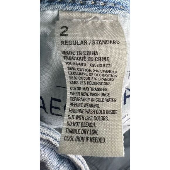 American Eagle Super Distressed Light Wash Skinny Jeans - Picture 7 of 8